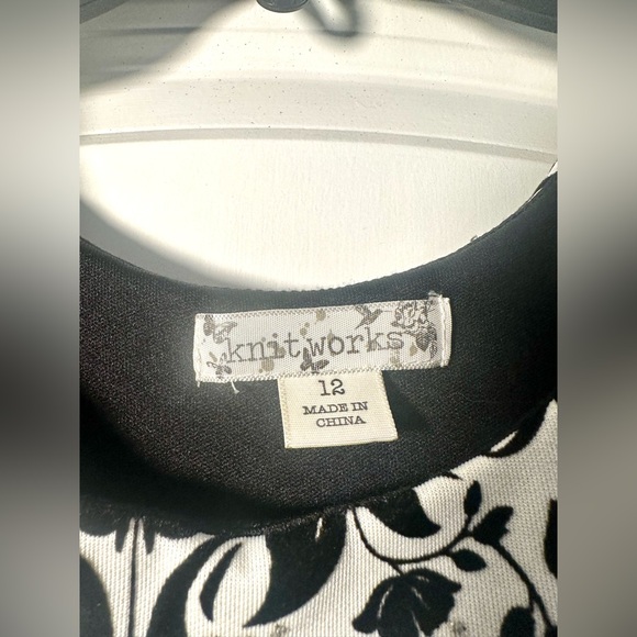 Kintworks Pull Over Toil Black/White Dress youth size 12 - Picture 3 of 12